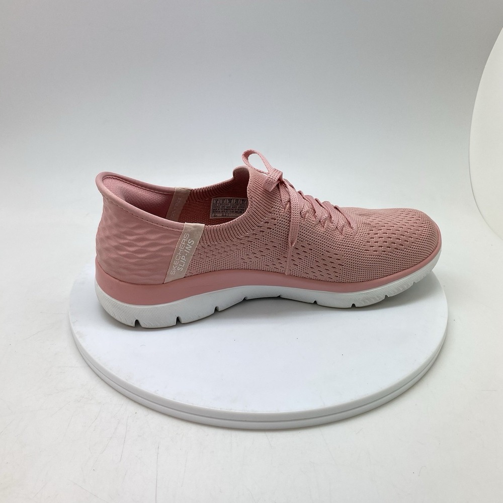 Skechers Summits Womens 8 Pink Slip On Athletic Casual Shoes Sneakers 150250 - Picture 6 of 10